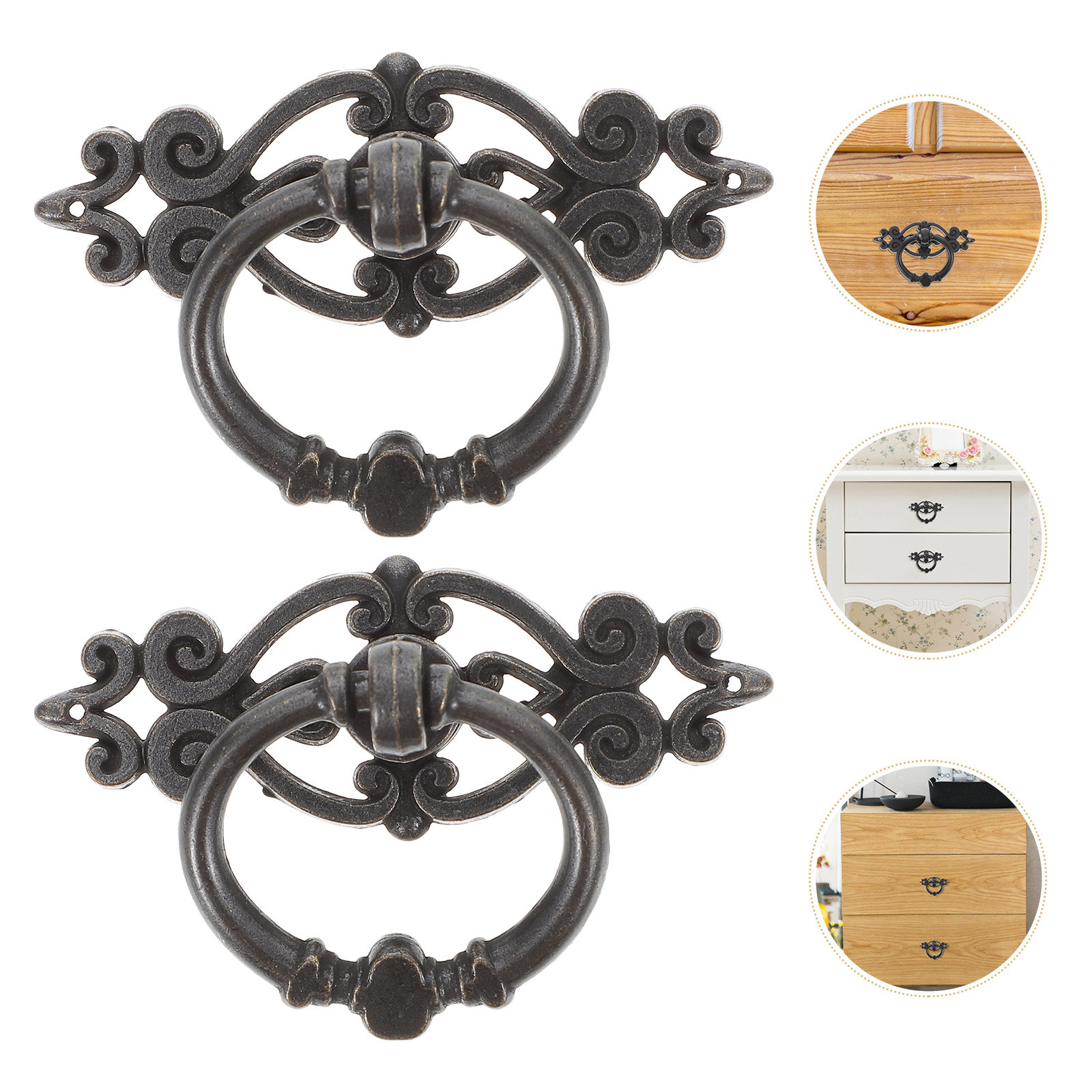 6Pcs Wardrobe Door Pulls Retro - đánh giá và giá Furniture Hardware Drop Pulls