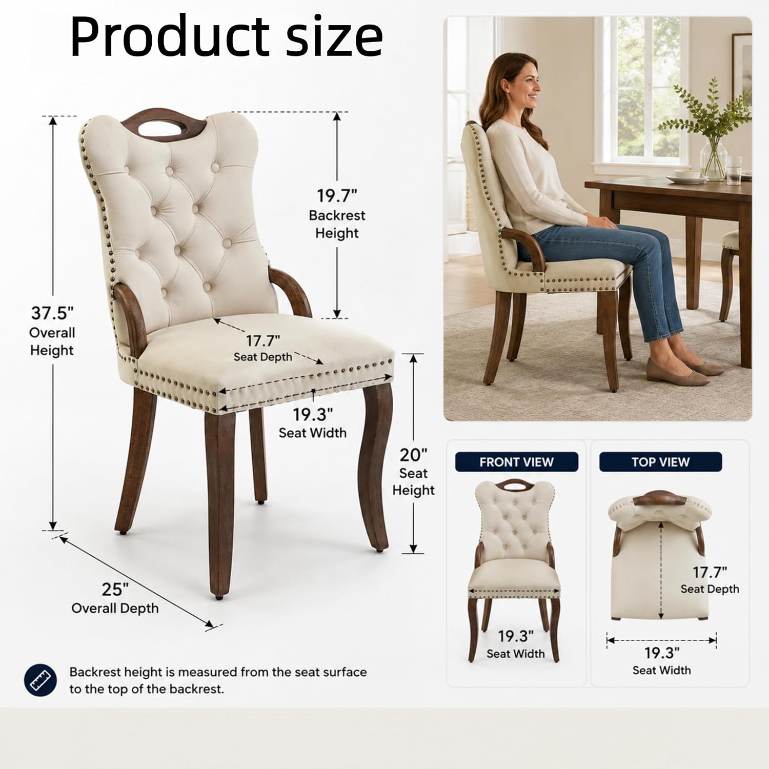 Dining Chairs Set of 6, Velvet - đánh giá và giá Furniture Hardware Manufacturer